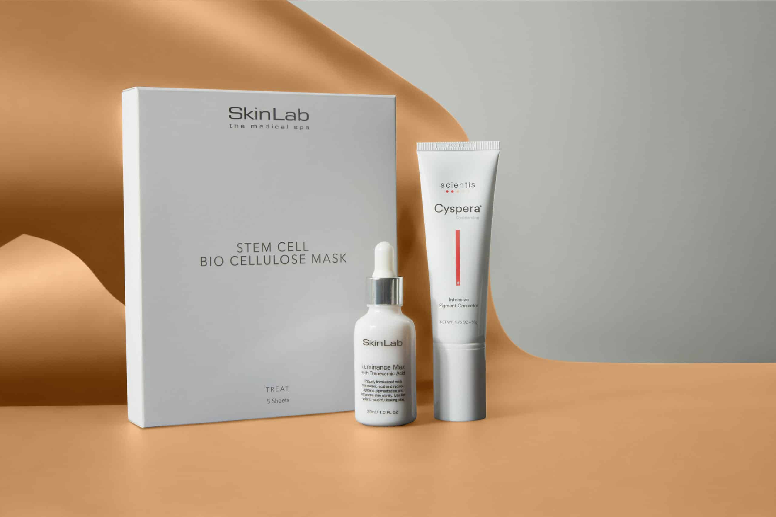 SLMS – Pigmented Skin 1 of 4 (Stem Cell Mask, Luminance Max, Cyspera)