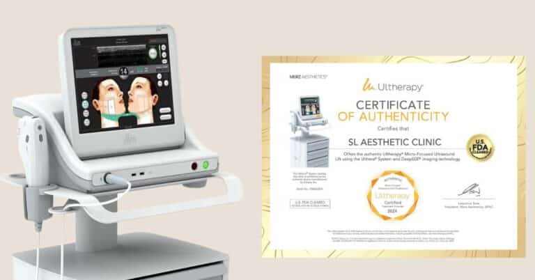 SL Aesthetic Clinic Ultherapy Certificate of Authenticity