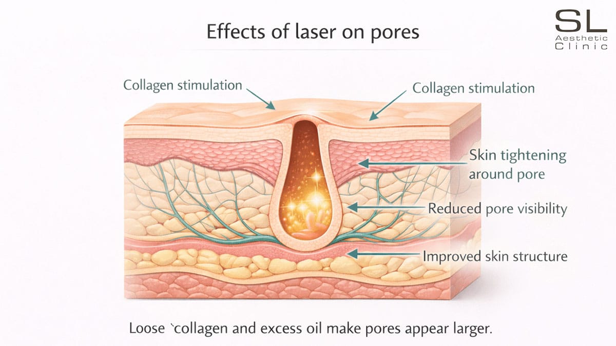 Laser Effects on Pores Diagram