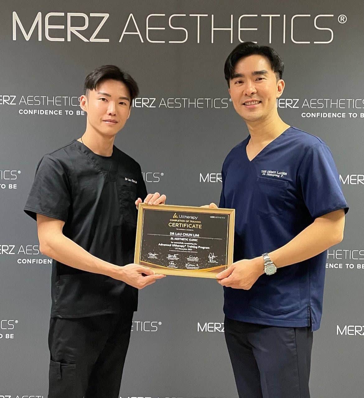 Dr Lau Chun Lim presented the Advanced Ultherapy cert