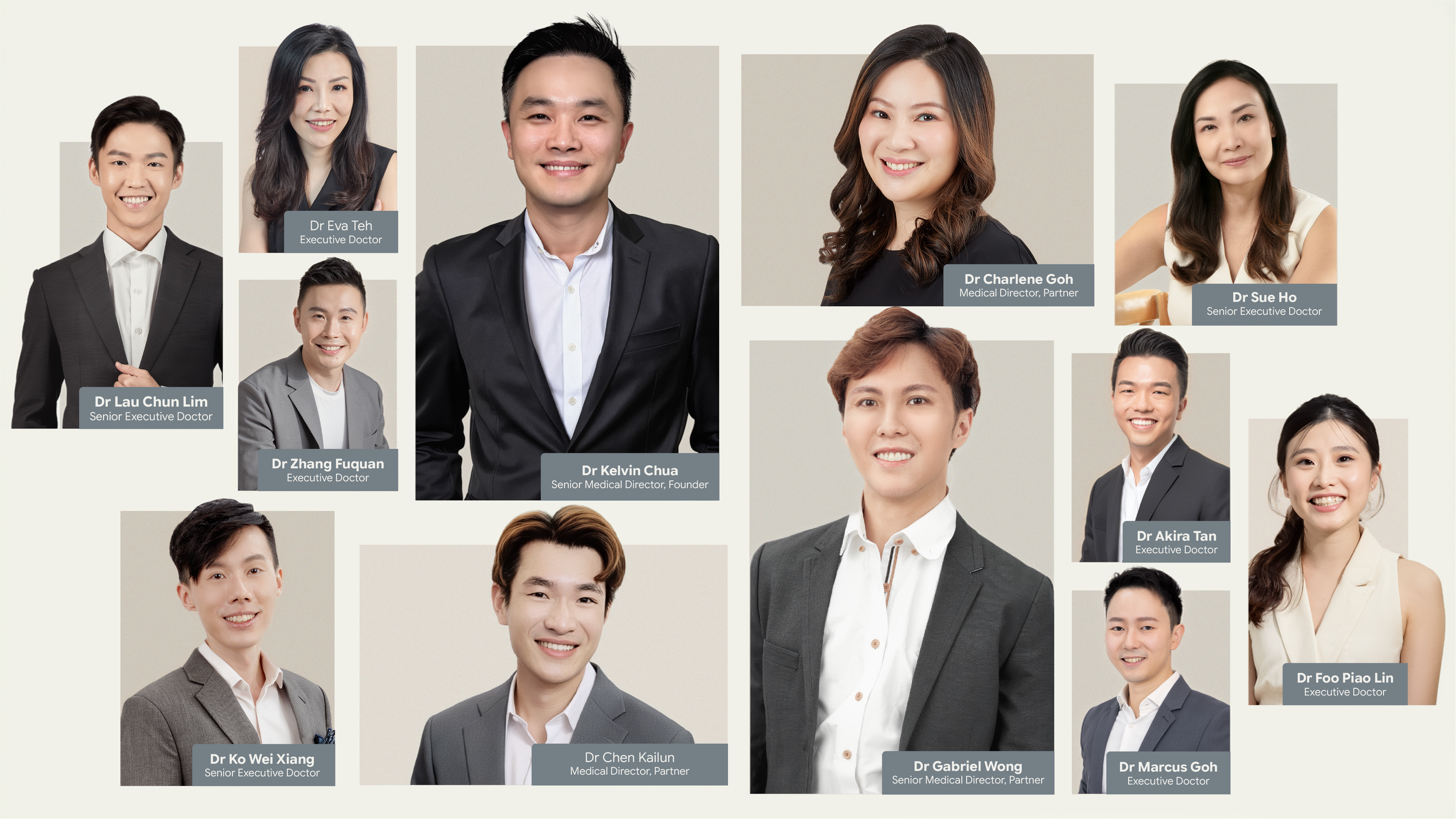 SL Aesthetic Clinic Doctors - Dr Kelvin Chua, Dr Gabriel Wong, Dr Chen Kailun