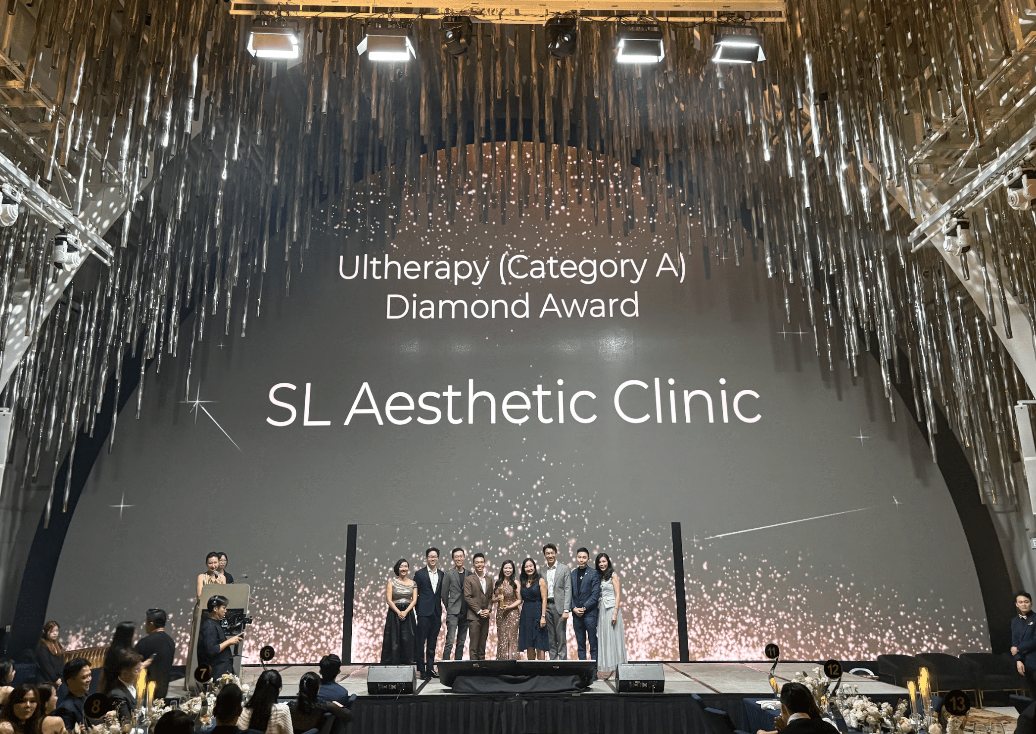SL Aesthetic Clinic doctors receiving the Ultherapy Diamond Award