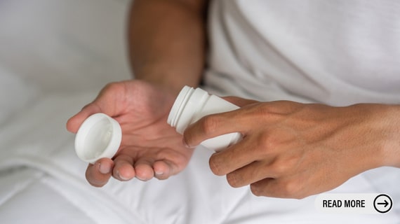A man taking Medication for erectile disfunction