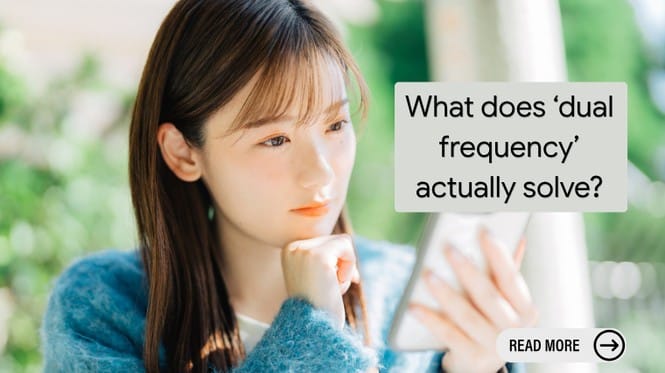 An Image of a young woman researching the reason behind the popularity of RF Devices and Dual Frequency