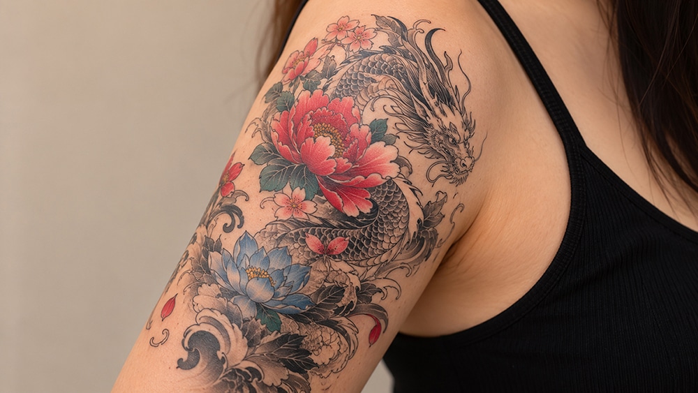 Tattoo on the skin for pico laser treatment