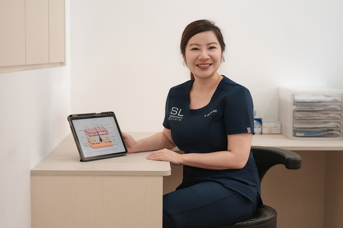 A Doctor Discussing Skinmatch Laser Duo Programme